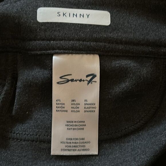 Seven7 Gray High-Waist Skinny Stretch Pants — Women’s Size 10 - Picture 7 of 8